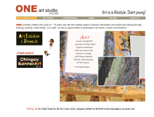 Tablet Screenshot of one-art-studio.com